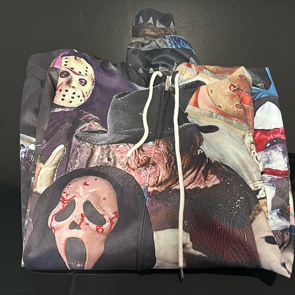 Horror movie character sweater